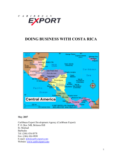 Doing Business with Costa Rica