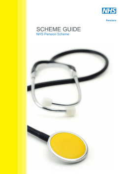NHS Pension Scheme Booklet
