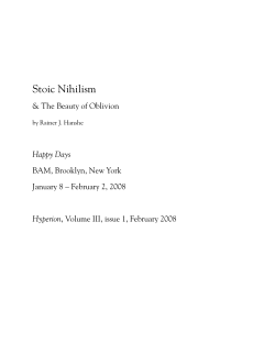Stoic Nihilism - NietzscheCircle