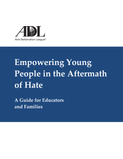 Empowering Young People in the Aftermath of Hate