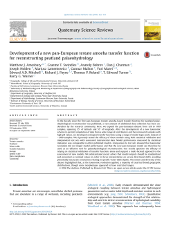 Development of a new pan-European testate amoeba transfer