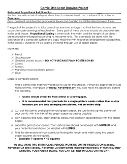 Comic Strip Scale Drawing Project