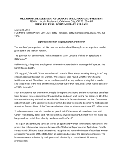 March 22 - Significant Women in Agriculture