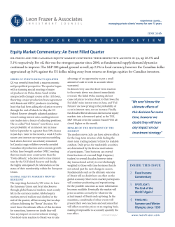 Q3-2016 Quarterly Review