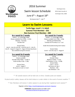 Learn to Swim Lessons - The Worthington Pools