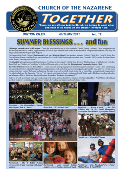 Autumn 2011 - Church of the Nazarene