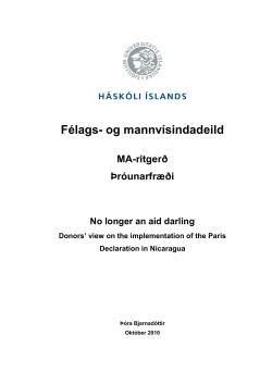 MA thesis Thora Bjarnadottir