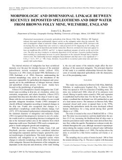 Morphologic and dimensional linkage between recently deposited