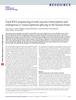 Total RNA sequencing reveals nascent transcription