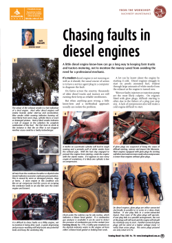 Chasing faults in diesel engines