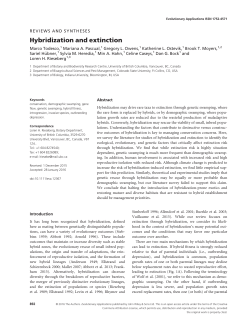 Hybridization and extinction