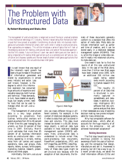 The Problem with Unstructured Data