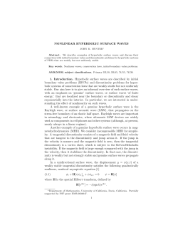 Nonlinear hyperbolic surface waves