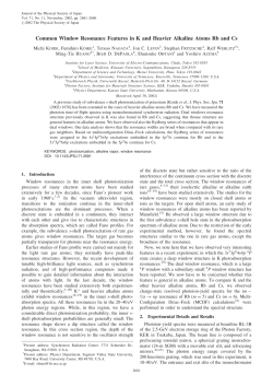 Common Window Resonance Features in K and Heavier Alkaline
