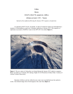 Episode of lava effusion following the January 2013 sequence of