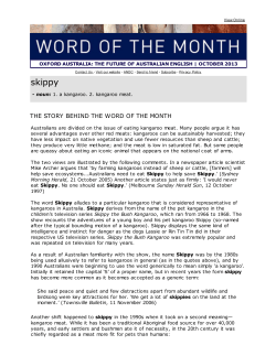skippy - Australian National Dictionary Centre