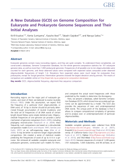 on Genome Composition for Eukaryote and