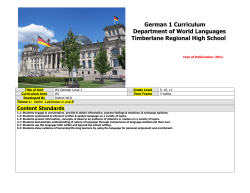 German - Timberlane Regional School District