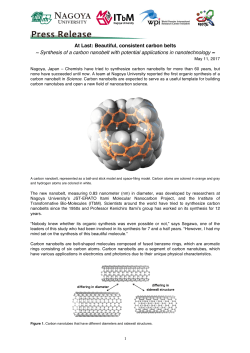At Last: Beautiful, consistent carbon belts ~ Synthesis of a carbon