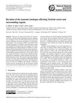 Revision of the tsunami catalogue affecting Turkish coasts
