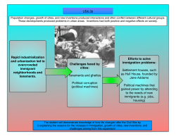 USII.3b Rapid industrialization and urbanization led to overcrowded