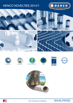 HENCO NOvELtiEs 2014/1