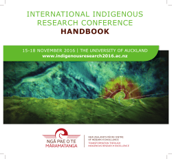 now available online here - International Indigenous Research