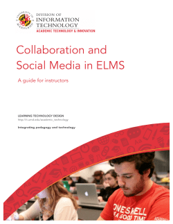 Collaboration and Social Media in ELMS
