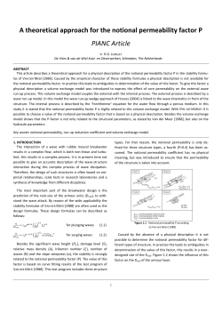 A theoretical approach for the notional permeability factor P PIANC