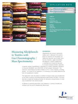 Meausring Alkylphenols in Textiles with Gas
