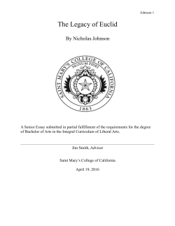 The Legacy of Euclid