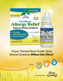 FastBlock&trade; Allergy Relief Brochure