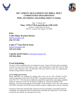 Drill Meet Rules and Regulations