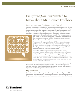 Multisource Feedback - Blanchard Nederland
