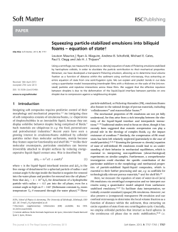 Soft Matter - School of Physics and Astronomy