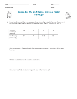 M1L17- Unit Rate as the Scale Factor