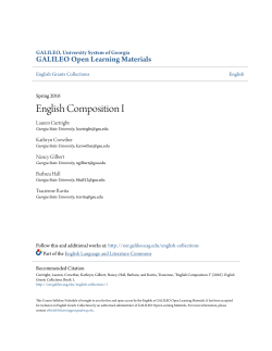 English Composition I - GALILEO Open Learning Materials