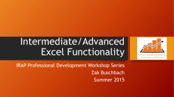 Excel Advanced
