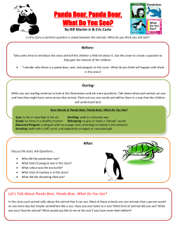 Panda Bear, Panda Bear, What Do You See?