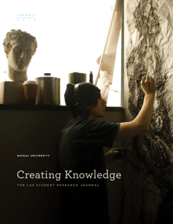 Creating Knowledge - College of Liberal Arts and Social Sciences