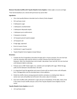 Mexican Chocolate Souffl&eacute;s with Tequila-Chipotle