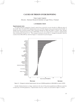 CAUSES OF PRISON OVERCROWDING