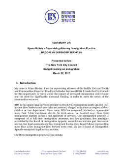 Nyasa Hickey &ndash; Supervising Attorney, Immigration Practice