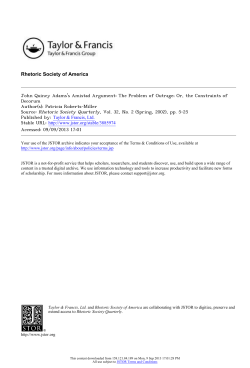 John Quincy Adams`s Amistad Argument - Honors380