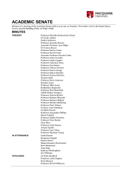 Minutes - Macquarie University