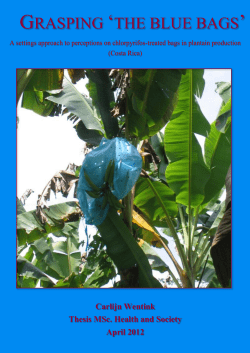 grasping `the blue bags` - Wageningen UR E-depot