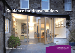 Guidance for Householders - The City of Edinburgh Council
