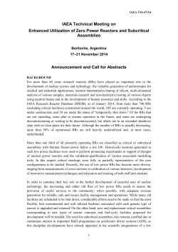 Enhanced Utilization of Zero Power Reactors and Subcritical