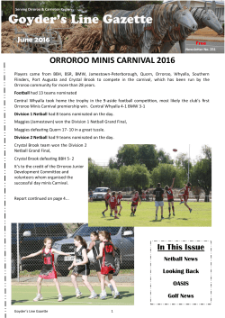 GLG June 2016 - District Council of Orroroo Carrieton