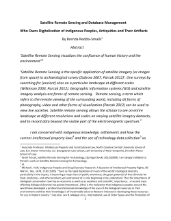 Satellite Remote Sensing and Database